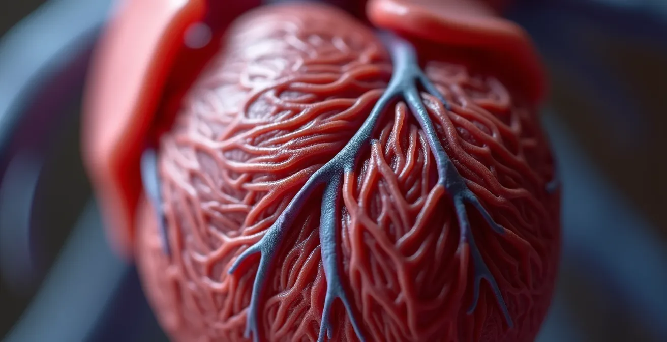 Ilustración del mecanismo que une hipertensión y arritmias