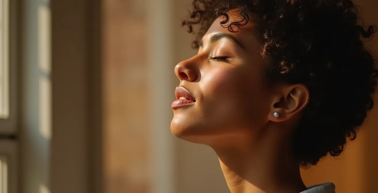 Práctica de respiración consciente para equilibrar el pH corporal