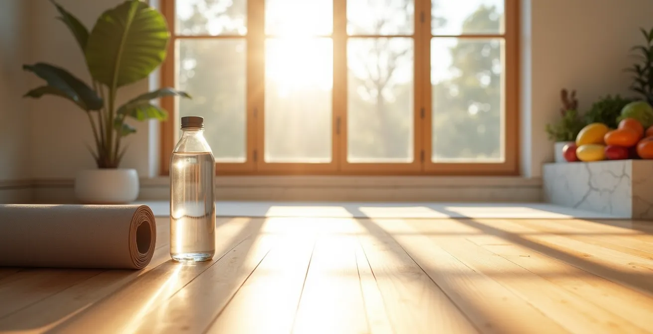 Representación visual de hábitos saludables para mantener resultados de tratamientos corporales