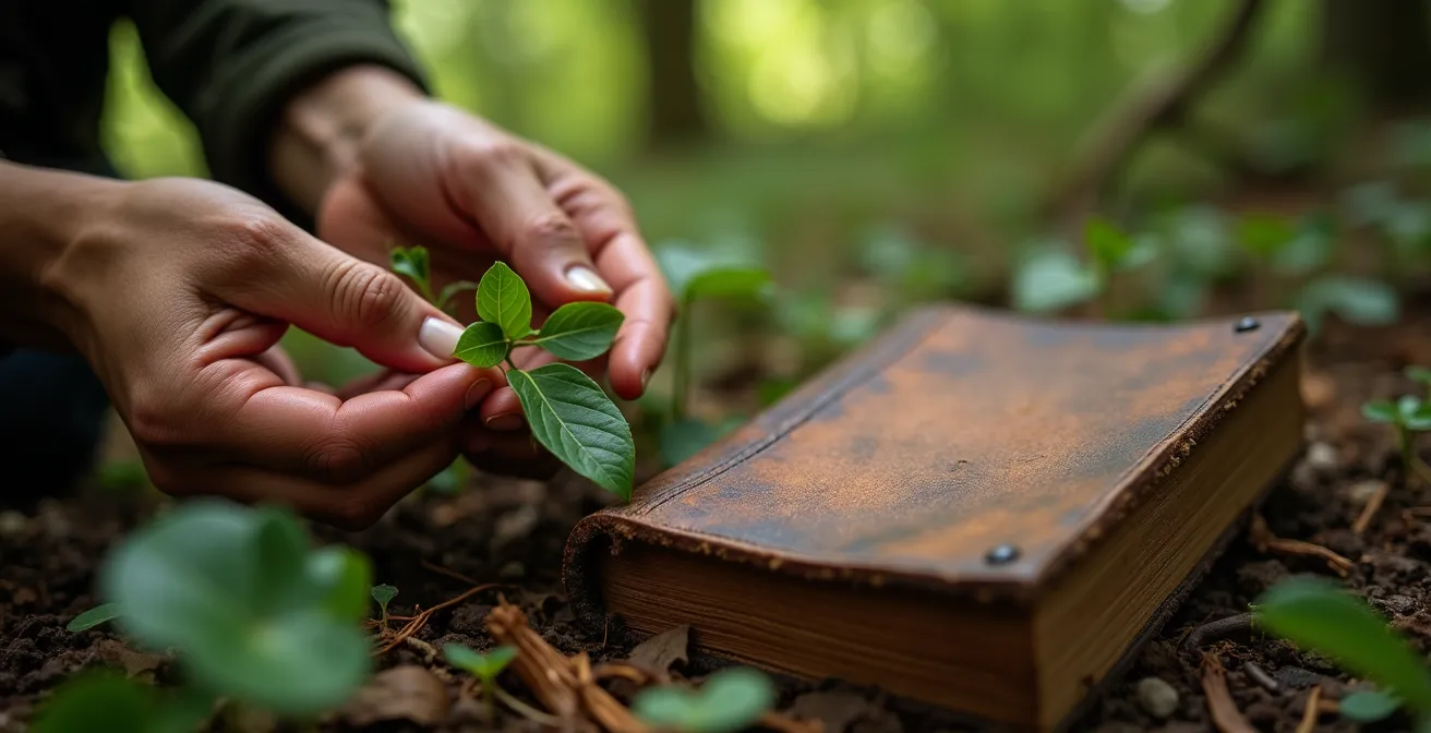 Identificación botánica de plantas silvestres con guía de campo