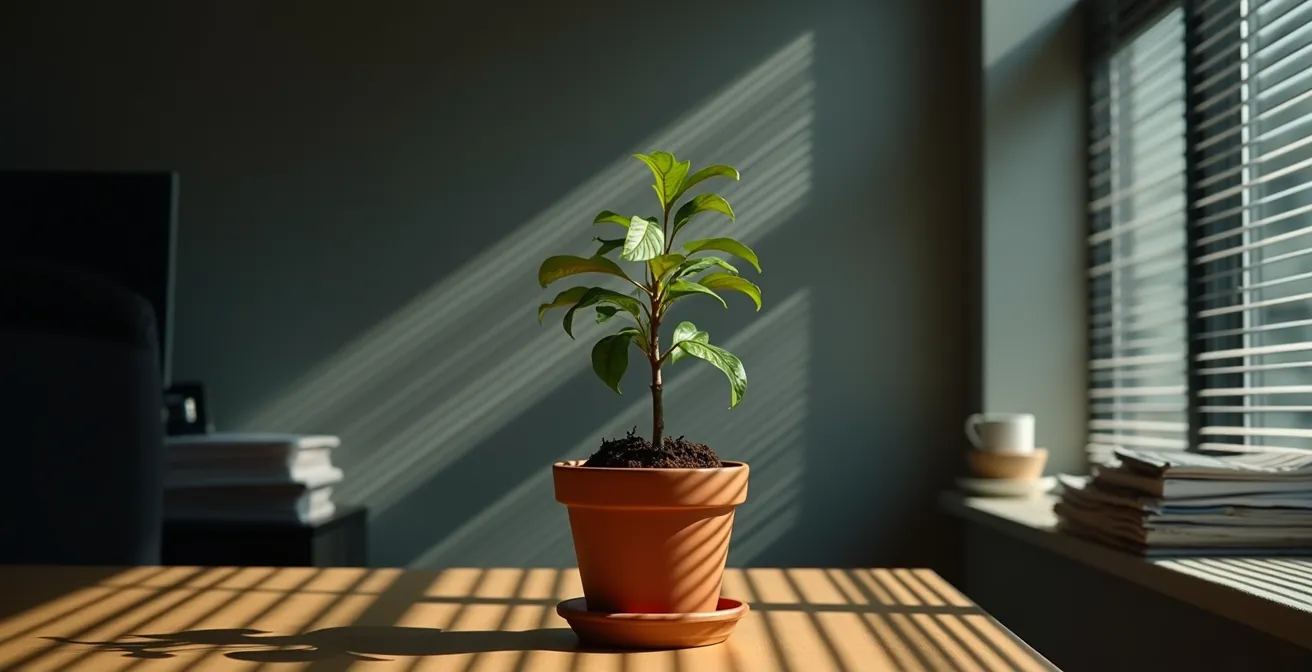 Representación visual del agotamiento mental progresivo en el trabajo