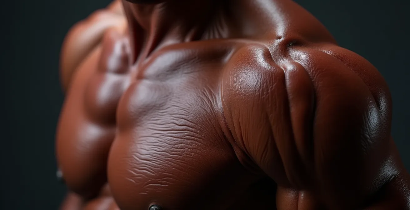 Deportista en proceso de transformación corporal mostrando diferencias entre fase de volumen y definición